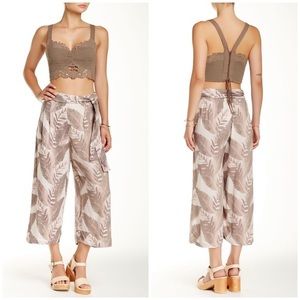 Free People high rise print culotte